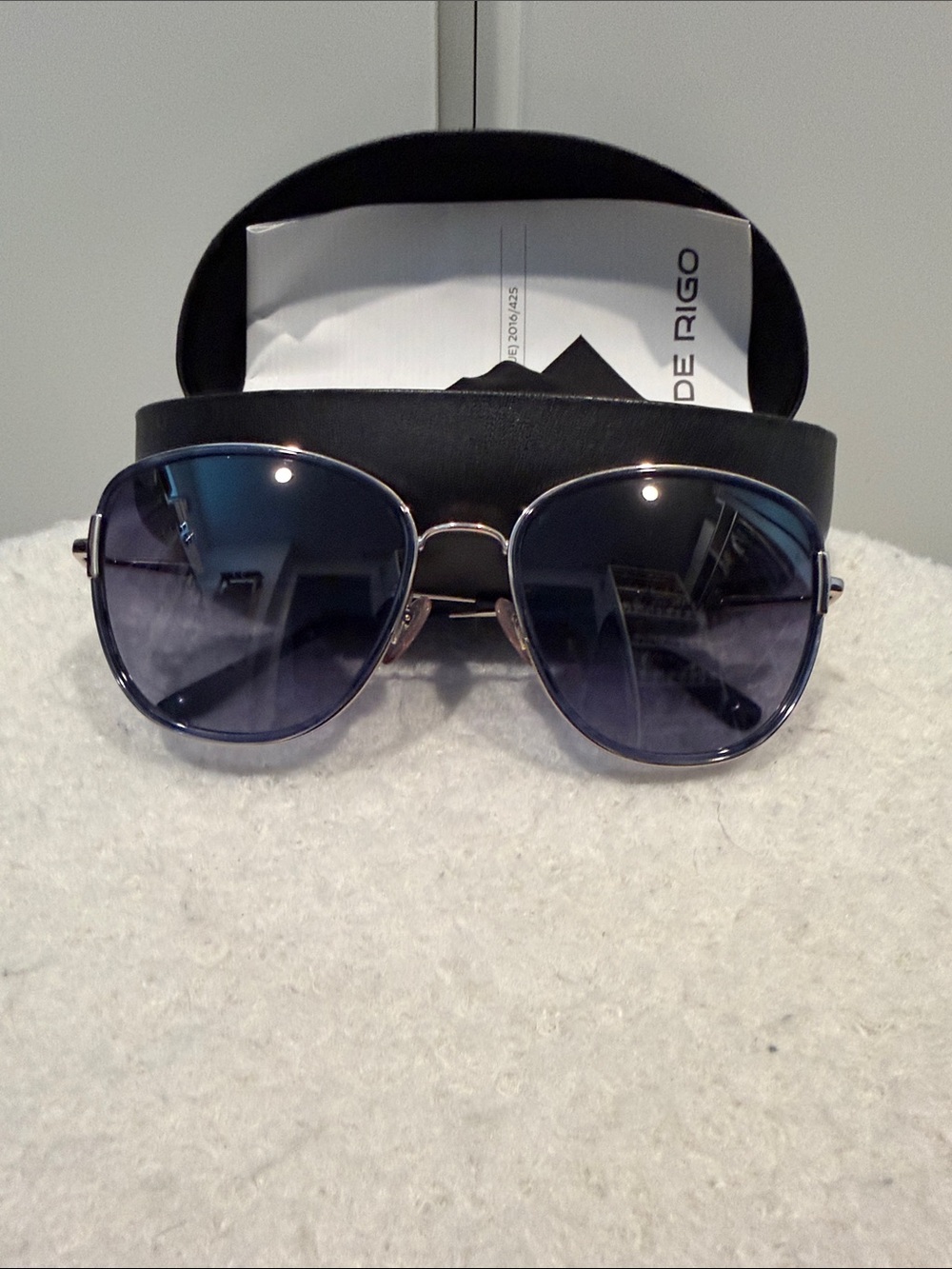 Escada Women's Sunglasses with Blue Gradient Lenses